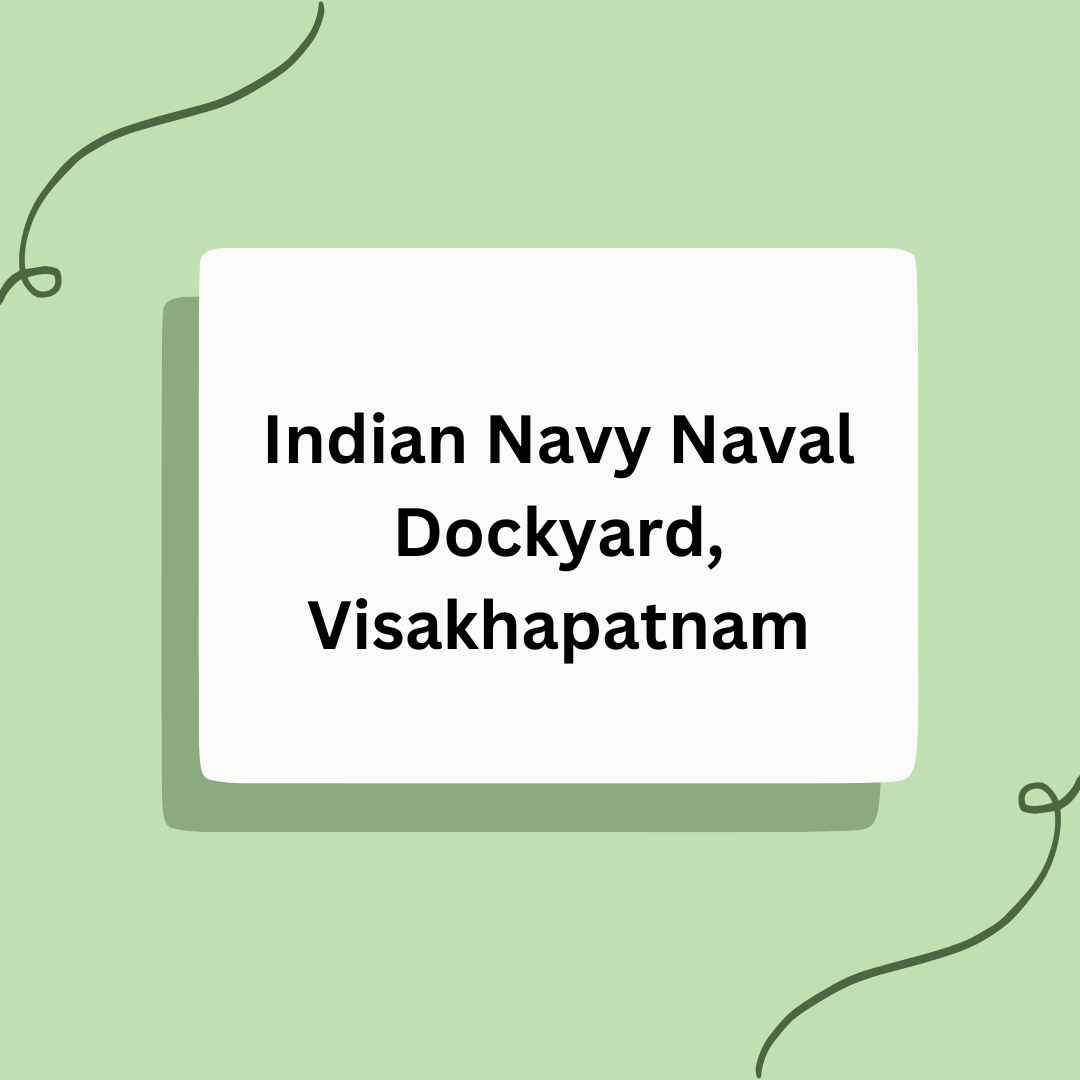 Indian Navy Naval Dockyard, Visakhapatnam