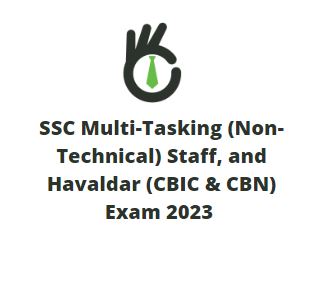 Multi-Tasking Staff and Havaldar Exam 2023​